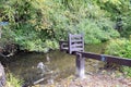 Ducking stool, Christchurch, Dorset. Royalty Free Stock Photo