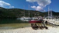 Ducks in Sivota bay Royalty Free Stock Photo