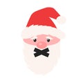 Duct tape mouth santa icon. Clipart image