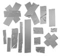 Duct tape patterns isolated Royalty Free Stock Photo