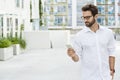 Dude in white shirt Royalty Free Stock Photo
