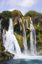 Duden waterfall in Antalya Turkey. Mediterranean sea. Travelling. Royalty Free Stock Photo