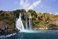 Duden waterfall in Antalya Turkey. Mediterranean sea. Travelling. Royalty Free Stock Photo