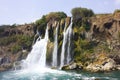 Duden waterfall in Antalya Turkey. Mediterranean sea. Travelling. Royalty Free Stock Photo