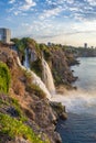 Duden Waterfall view in Antalya City of Turkey Royalty Free Stock Photo