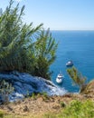 Duden Waterfall view in Antalya City of Turkey Royalty Free Stock Photo