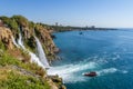 Duden Waterfall view in Antalya City of Turkey Royalty Free Stock Photo