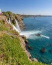 Duden Waterfall view in Antalya City of Turkey Royalty Free Stock Photo