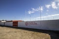 Dudgeon Park is the home of Highland League team Brora Rangers Football Club in Scotland Royalty Free Stock Photo