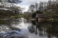 Dudmaston Hall with Boathouse and lake