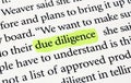 Due Diligence