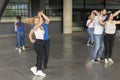 Dancers practice in the Zagreb