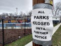 Parks Closed Until Further Notice, Coronavirus, COVID-19, Outbreak Impact, Rutherford, NJ, USA