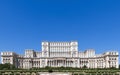View of Palace of the Parliament Romanian: Palatul Parlamentului is the seat of the Parliament of Romania in Bucharest Royalty Free Stock Photo