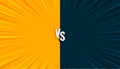 duel conflict versus vs redial banner for team fight Royalty Free Stock Photo