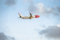 Dusseldorf , Germany - October 05 2017: Norwegian airlines Boeing 737 starting at Dusseldorf Airport