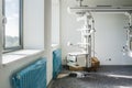 Duesseldorf , Germany - September 04 2017 : The construction of the intensive care unit is progressing Royalty Free Stock Photo