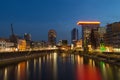 Duesseldorf Mediaharbour at night