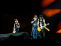 Duff McKagan Axl Rose and Slash in Guns N Roses concert - not in this lifetime southamerica