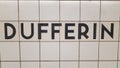 Dufferin station sign