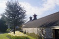 View over the Glenfiddich whisky distillery in the Speyside Royalty Free Stock Photo