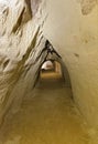 Dug out vault corridor of a wine cellar
