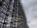 Duga is a Soviet over-the-horizon radar station for an early detection system for ICBM launches Royalty Free Stock Photo