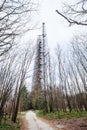 Duga was a Soviet over-the-horizon OTH radar system  . Military antenna in Chernobyl Royalty Free Stock Photo