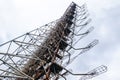 Duga was a Soviet over-the-horizon OTH radar system  . Military antenna in Chernobyl Royalty Free Stock Photo