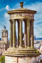 The Dugald Stewart Monument at Calton Hil in Edinburgh