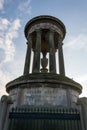 Dugald Stewart monument on Calton Hill in Edinburgh Royalty Free Stock Photo