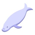 Dugong manatee icon isometric vector. Sea baby Royalty Free Stock Photo