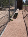 Dugout, baseball field Royalty Free Stock Photo