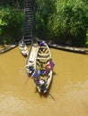 Dugout canoe at boat landing