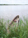 Dugout Canoe on the Zambezi River in Zambia