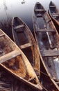 Dugout canoes, Peruvian Amazon Royalty Free Stock Photo