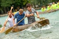 Dugout race at Lake Attersee