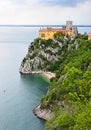 Duino Castle on the rock, Trieste, Italy Royalty Free Stock Photo