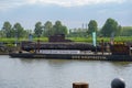 DUISBURG. GERMANY - MAY 12, 2023: U17, former German Navy submarine on a pontoon