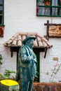 Monument to The Romulo Indian at the beautiful touristic place called Pueblito Boyacense located