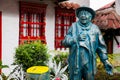 Monument to The Romulo Indian at the beautiful touristic place called Pueblito Boyacense located