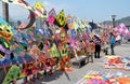 Dujiangyan, China: Colourful Kites Royalty Free Stock Photo