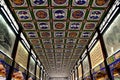 Dujiangyan, China: Hand-painted Ceiling of Nan Qiao Covered Bridge Royalty Free Stock Photo