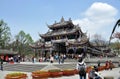 Dujiangyan, China: Historic Nan Qiao Bridge Royalty Free Stock Photo