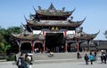 Dujiangyan, China: Nan Qiao Covered Bridge Royalty Free Stock Photo