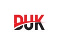 DUK Letter Initial Logo Design Vector Illustration