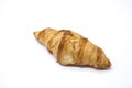 Dukan Diet. Fresh delicious croissant at Dukan Diet on a white background. Royalty Free Stock Photo