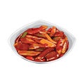 dukbokki. Vector illustration decorative design