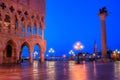 Duks palace on st. Marks square in Venice Italy Royalty Free Stock Photo