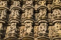 DULADEO TEMPLE, Wall Carvings - Closeup, Southern Group, Khajuraho, Madhya Pradesh, UNESCO World Heritage Site